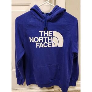 The‎ North Face Womens Purple Hoodie Pullover Logo Sweatshirt Size S